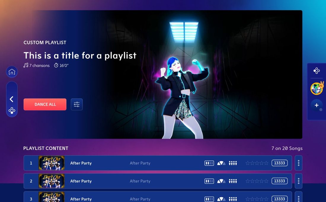 Réorganiser les chansons d'une playlist