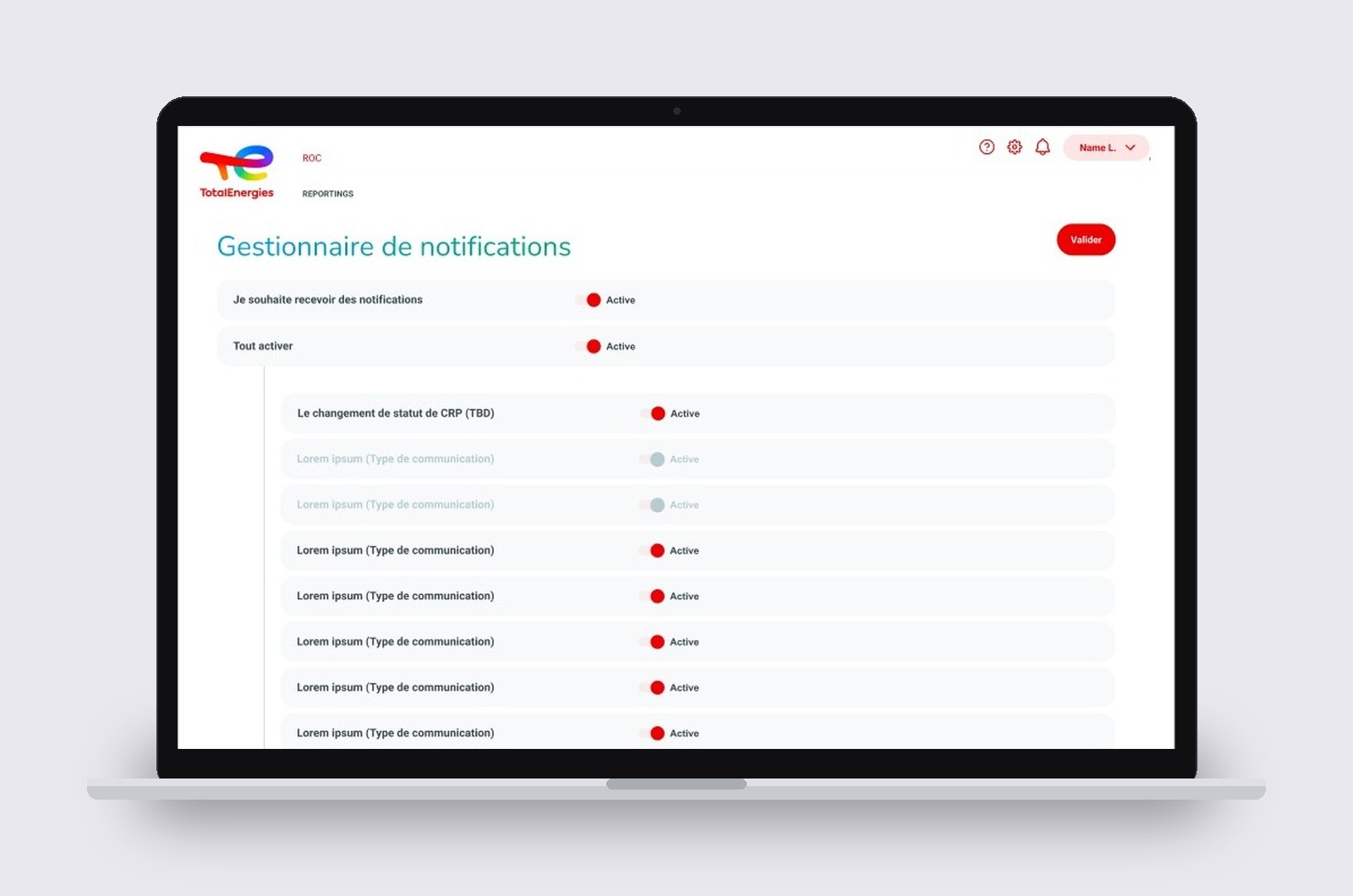 Le gestionnaire de notifications, né d'une question soulevée en atelier