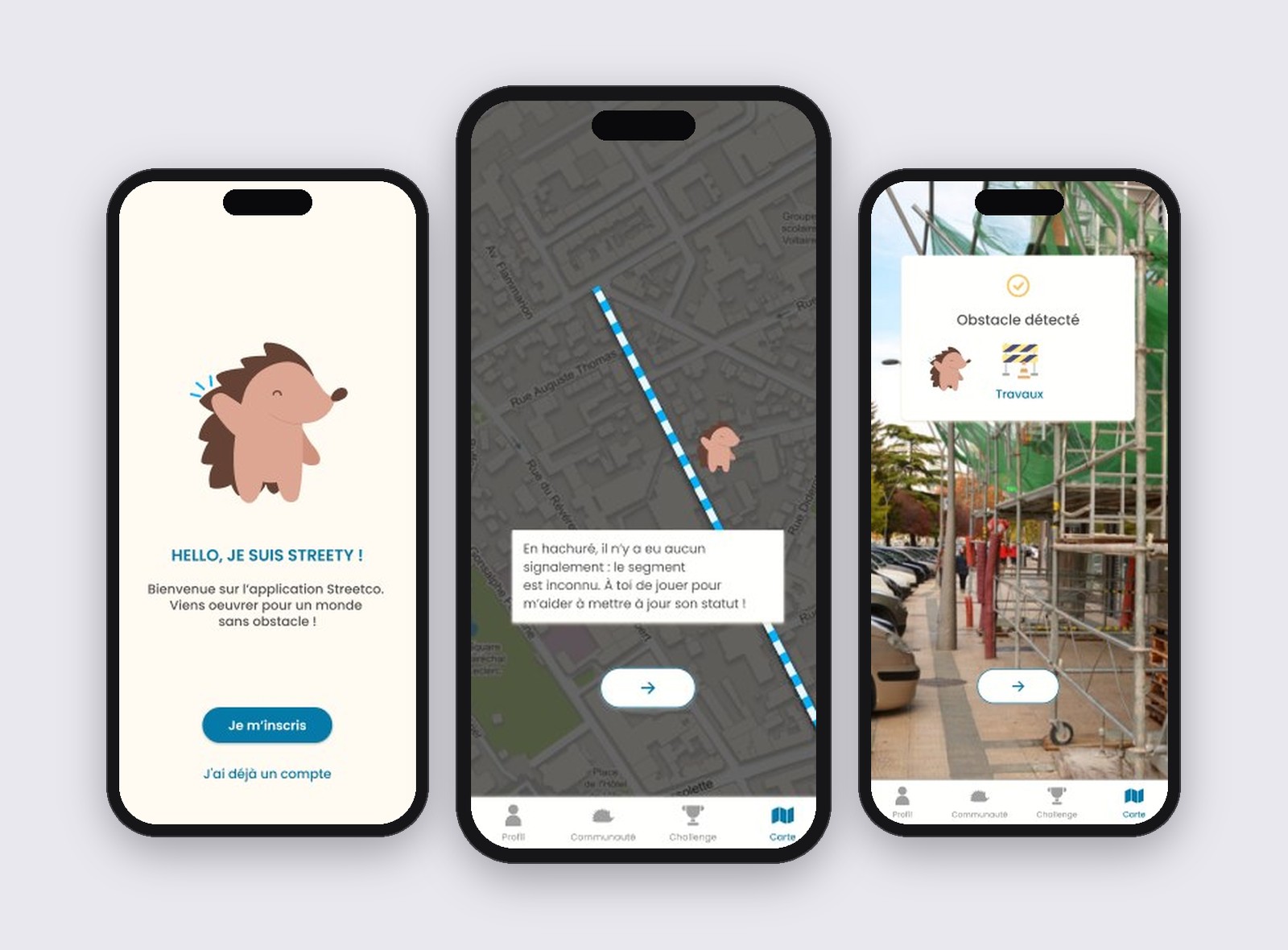 Le prototype : l'onboarding guidé par la mascotte de l'application